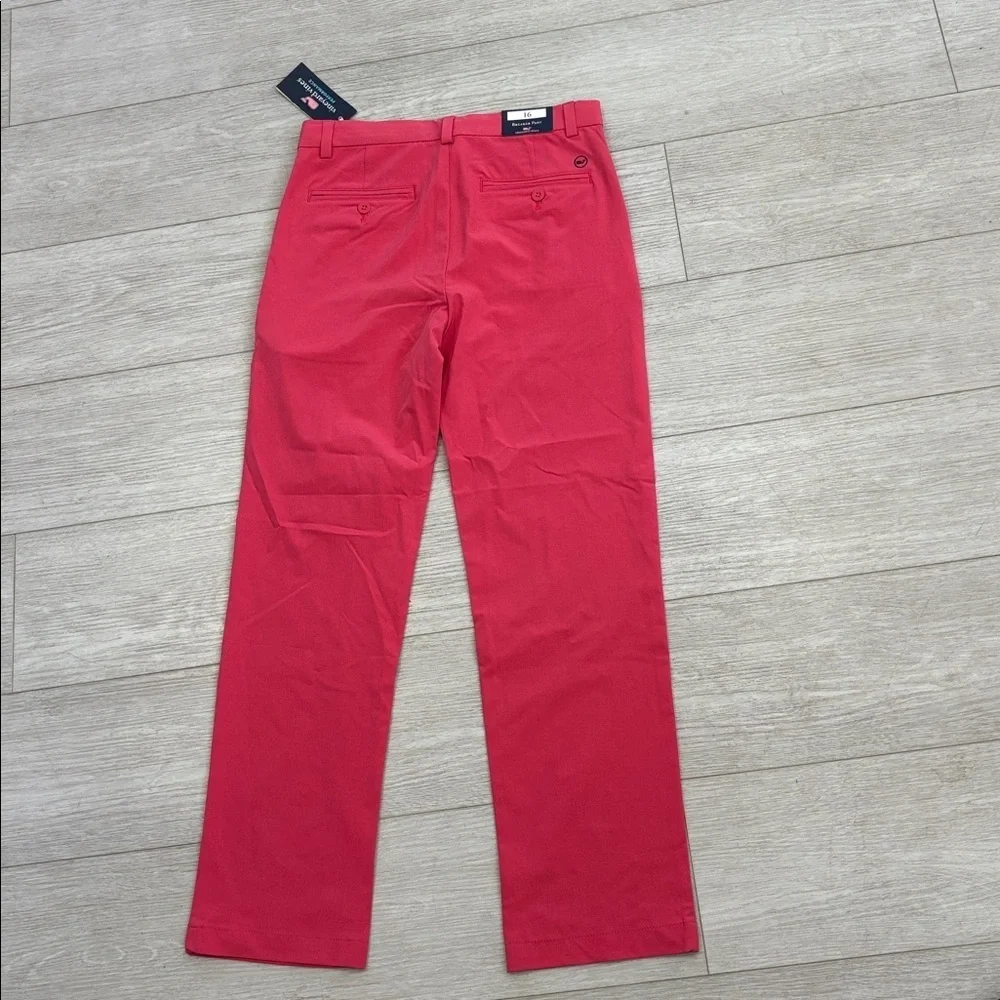 NWT Vine yards performance breaker pants sailors red pink size 16